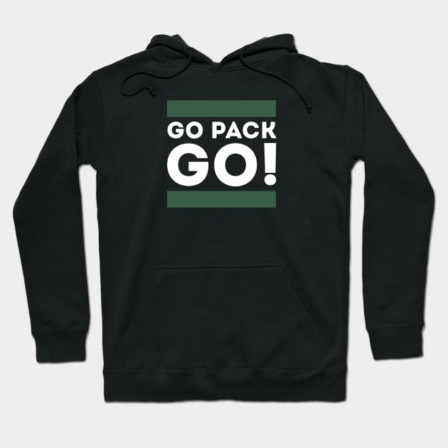 Go Pack Go! Hoodie by Funnyteesforme